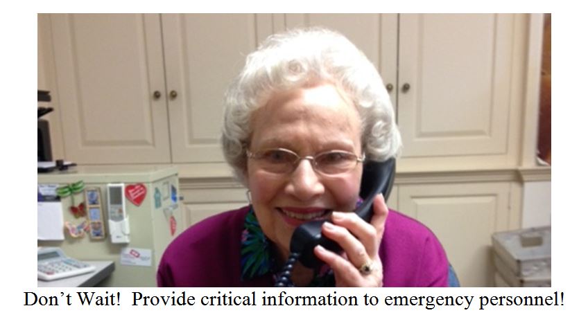 Provide Emergency Personnel with Critical Information