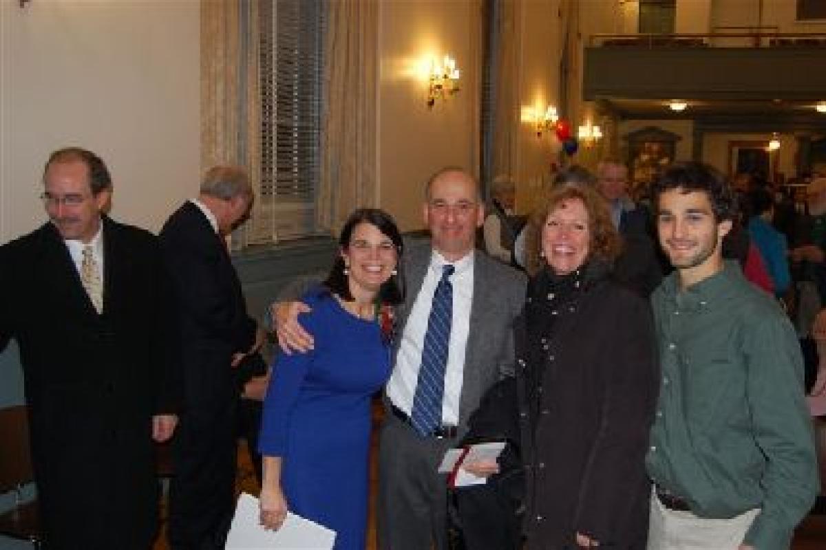 The Glassman Family at the Oath of Office Ceremony.