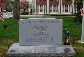 Photo of Veterans marker at Eno Memorial Hall