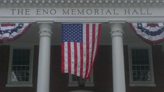 Photo of American Flag at Eno Memorial