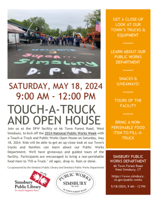 2024 Touch-A-Truck and Open House Flyer