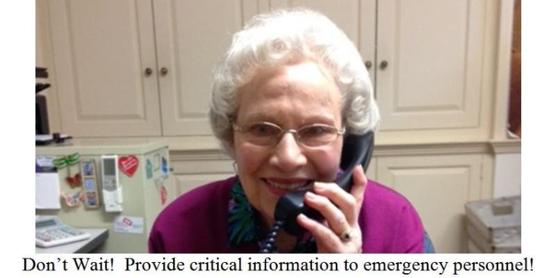 Provide Emergency Personnel with Critical Information
